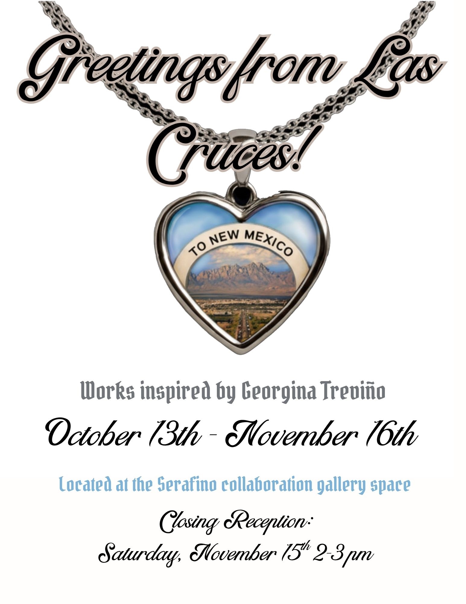 Greetings From Las Cruces exhibition flyer