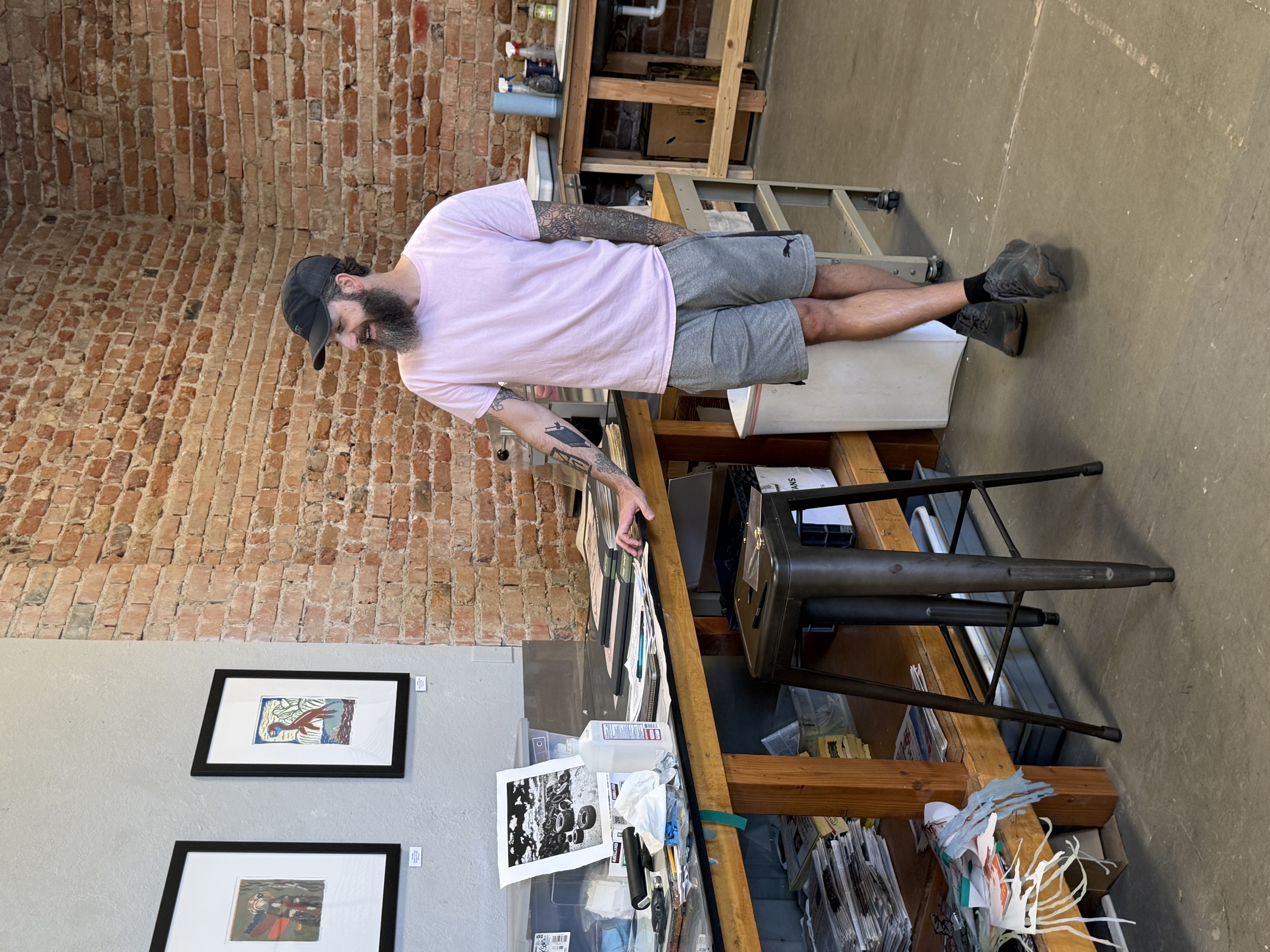 Trevor P. Jackson at Printmaking Residency
